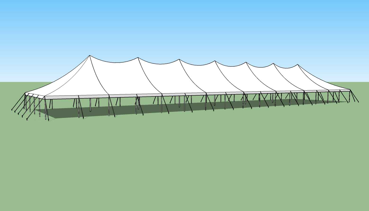 40x160 party tent